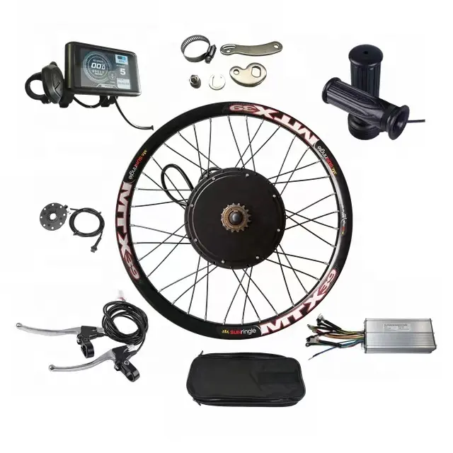 US Free Shipping MTX39 Wheel Electric Bicycle Motor Conversion Kit 72v 3000w 205 50H V3 Hub Motor Electric Rear Wheel Kit