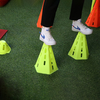 Vente en gros Cônes de football Cône d'entraînement d'agilité en plastique avec sac de transport Marqueurs de terrain de basket-ball de football