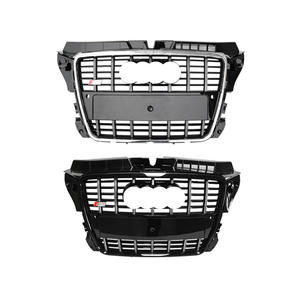 Kit de carrosserie de haute qualité <span class=keywords><strong>calandre</strong></span> avant noir gris pour AUD-I <span class=keywords><strong>A3</strong></span> 2009 2010 <span class=keywords><strong>2011</strong></span> 2012 2013 mise à niveau S3 Style remplacement sans perte - Product Image 2