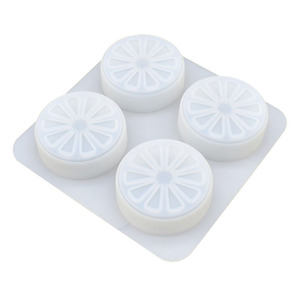 YS bricolage Orange citron tranche gâteau <span class=keywords><strong>Silicone</strong></span> moules <span class=keywords><strong>4</strong></span> cavité ronde fabrication de savon aromathérapie savon artisanat bougie <span class=keywords><strong>moule</strong></span> fournitures faites à la main - Product Image 3