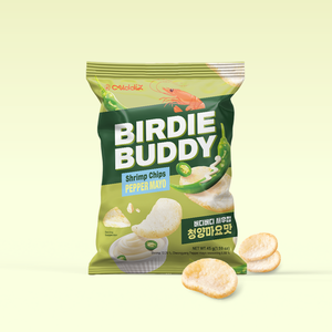 BIRDIE BUDDY Chips de crevettes Cheongyang Mayo, grande pochette, saveur épicée acidulée, croustillant crémeux, format individuel, collation coréenne, pour partage familial, en vrac - Product Image 6