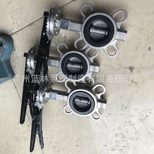 วาล์วผีเสื้อสแตนเลสเกรดอาหาร PTFE รุ่น D71X-16P แบบเวเฟอร์ พร้อมมือจับ สำหรับการแปรรูปอาหาร - Product Image 2