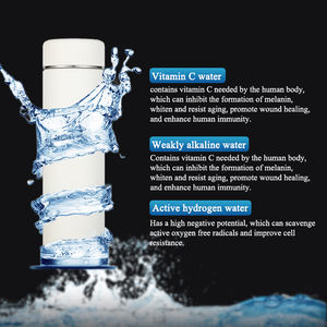 CAMAZ Gobelet d'Eau Alcaline à Bille Minérale Vitamine C Hydrogène 450ml, Bouteille d'Eau à Hydrogène Minérale en Acier Inoxydable - Product Image 5