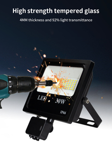 Projecteur LED extérieur étanche pour <span class=keywords><strong>garage</strong></span>, détecteur radar micro-ondes, éclairage de sécurité pour parking, 30W 50W 100W - Product Image 4