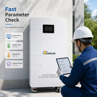 Batterie LiFePO4 16 kWh 51,2 V 314 Ah, 8000 cycles, système ESS domestique sur pied avec roulettes, supporte l'extension parallèle