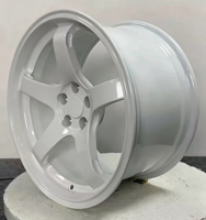 Juego de Ruedas Forjadas Premium para Carreras, 5x114.3 5x100, Acabado Bronce, 6 Radios, Especificaciones de Pista, 17 18 19 20 Pulgadas, Ligeras, Cóncavas Profundas