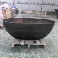 Baignoire moderne autoportante en résine bleu clair de luxe Baignoire de trempage intérieure transparente à surface solide avec fonction de massage à l'air