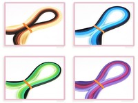 Nouveau 5mm Largeur 39cm Longueur DIY 5 Gradient Couleur Papier Quilling Kits avec 125 Bandes