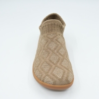 Chaussures de sport décontractées en peluche à motif texturé, personnalisables, légères, pour la maison, faible MOQ, vente en gros