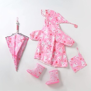 Imperméable de pluie léger et portable pour enfants d'école primaire, garçons et filles, avec imprimé animal mignon en 3D, sécurité en plein air - Product Image 2