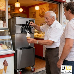 Máquina Vertical Automática de Helado Suave de 3 Sabores, Acero Inoxidable, Certificación CE, Uso Rudo para Restaurantes y Cafeterías - Product Image 5