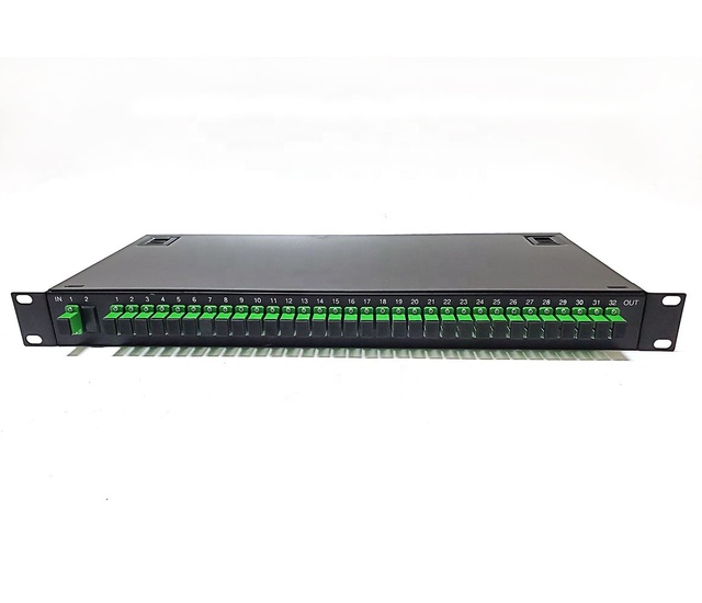 1 U rack mountable  1x32  1x16 1x8 1x4 1x2 SC PLC splitter