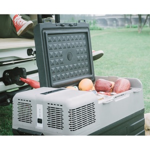 Réfrigérateur portable pour camping-car ECX30, petit compresseur 12V DC, commande par application, alimentation solaire, avec roues et poignée de traction, réfrigérateurs de voiture - Product Image 6