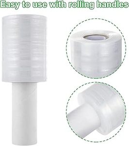 Film rétractable en plastique Huamaohengchun 4 po x 1000 pi, film plastique auto-adhésif haute résistance pour l'emballage et le déménagement - Product Image 2