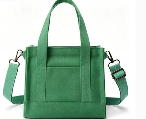 Bolsa de Mano de Lona Ecológica Ligera e Informal para Mujer, Tamaño A5, con Cierre de Cremallera y Diseño de Múltiples Bolsillos para Viajes y Trabajo - Product Image 3
