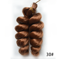 Cheveux synthétiques bouclés en spirale française de 8 pouces, teints, pour tresses, extensions de cheveux en crochet