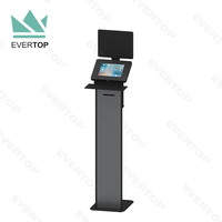 LSF09 10 "Présentoir au sol pour iPad Kiosk Stand Enclosure Stand, Floor Free Standing for IPad, Android Tablet Kiosk Stand