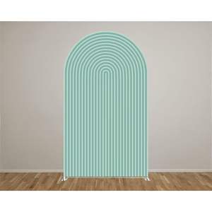 Decoraciones de Pared para Fiestas de Cumpleaños, Bodas y Duchas, con Fondo de Arco Ondulado, Elástico, de Spandex, Curvo en la Parte Superior, al por Mayor en China - Product Image 1