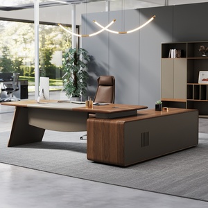 Modern Luxury <b>Solid</b> <b>Wood</b> Durable High Quality Executive Office <b>Desk</b> for CEO Commercial Use - Product Image 2