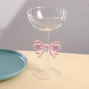 Juego <span class=keywords><strong>de</strong></span> Copas <span class=keywords><strong>de</strong></span> Vino <span class=keywords><strong>de</strong></span> Cristal con Lazo Elegante al <span class=keywords><strong>por</strong></span> <span class=keywords><strong>Mayor</strong></span>, Copa <span class=keywords><strong>de</strong></span> Vino Tinto Romántica, Copa <span class=keywords><strong>de</strong></span> Cóctel, Vaso <span class=keywords><strong>de</strong></span> Leche con Tallo para el Hogar - Product Image 3