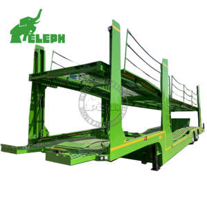 Semi-remorques robustes à 2 essieux pour voitures, porte-voitures à double essieu pour la logistique automobile et l'expédition vers les concessionnaires - Product Image 5