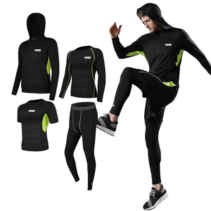 การต่อสู้แบบ4ชิ้น/เซ็ตกางเกงขาสั้น BJJ BLANK แขนยาวและผ้าไหมพิมพ์ลายสแปนเด็กซ์/ โพลีเอสเตอร์ - Product Image 4