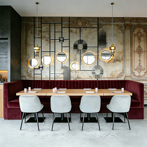 โต๊ะและเก้าอี้สำหรับร้านอาหารของโรงแรมทันสมัยทันสมัย - Product Image 2