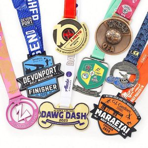 Medallas Deportivas Conmemorativas con Logotipo Impreso Personalizado, Medallas de Hierro Chapadas en Oro, Plata y Bronce, Impresas con UV y Grabadas en Metal - Product Image 1