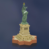 Moule King 22032 2620PCS Statue de la Liberté Building Block Brick Set Model MOC Technical Toy Plastic Modern Festival Gift
