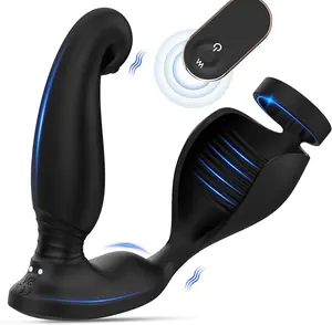 S-hande massaggiatore prostatico vibrante plug anale stimolatore indossabile maschile anale macchina per massaggio alla prostata anelli per il pene per gli uomini