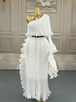 Robe de Soirée et de Banquet de Luxe de Haute Qualité pour Femmes, Plissée Style Miyake, Tailles Libres, Robe Sexy et Élégante en Organza