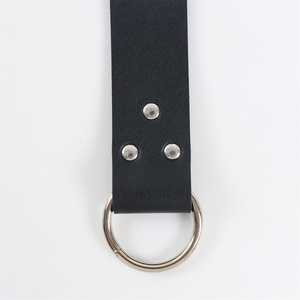 Cinturón Ancho <span class=keywords><strong>de</strong></span> Cuero Estilo Medieval Renacentista |   Cinturón <span class=keywords><strong>de</strong></span> <span class=keywords><strong>Vestir</strong></span> Marrón Vintage Ajustable con Anillo en O para Disfraces <span class=keywords><strong>de</strong></span> LARP, Pirata y Ranger - Product Image 5