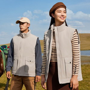 Warm <b>Down</b> Cotton Vest Men Loose Fit Thickening Waterproof Outdoor Leisure Wear Straight Hem Design - Product Image 1