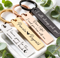 Porte-clés créatif et amusant en métal avec mousqueton, gravure laser, logo personnalisé, cadeau pour couple, vente en gros sur mesure