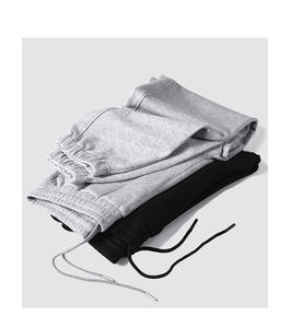 Nouveauté en gros, pantalon de jogging décontracté pour homme, 330 g/m², lourd, ample, à revers, taille haute, respirant, écologique - Product Image 1