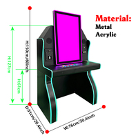 MAKER Boîtier de machine de jeu d'arcade à écran plat de 27 pouces en métal, avec fonction Nudge et accepteur de billets, pour bar aux États-Unis