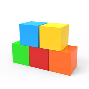 Bloque Cúbico Grande de 10 cm, Utilizado para Demostraciones del Profesor Bloques Cúbicos Decimétricos Hechos de Plástico. Desmontable de un solo lado. - Product Image 5