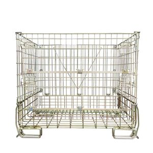 Châu Âu gấp dây lưới <span class=keywords><strong>container</strong></span> kim loại thép có thể gập lại lưu trữ Pallet cho chai rượu vang hàng hóa & Thiết bị lưu trữ - Product Image 2