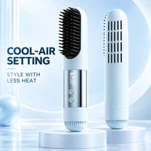 Brosse lissante sans fil chaude et froide, peigne chauffant portable en céramique ionique pour le soin des cheveux, idéal pour les voyages - Product Image 5