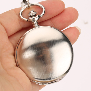 Montre de <span class=keywords><strong>poche</strong></span> mécanique squelette <span class=keywords><strong>vintage</strong></span> en argent avec boîtier <span class=keywords><strong>vide</strong></span> fini brossé, montre à remontage automatique pour cadeau et collection DIY - Product Image 6