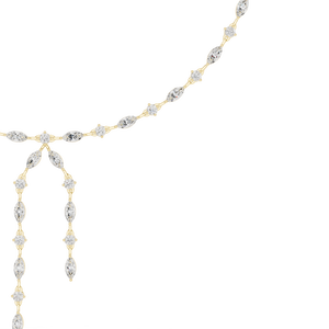 Collier Y en diamants marquise et ronds de qualité supérieure pour femme, ensemble de bijoux pour mariage et soirée, disponible à prix abordable - Product Image 1