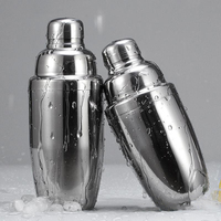 Shaker à cocktails grande capacité en acier inoxydable 304, mélangeur de boissons, passoire, outil de barman pour Martini et Margarita, accessoires de bar