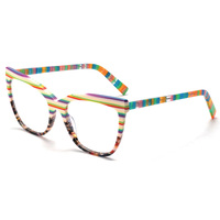 Haute qualité Unique coloré acétate lunettes cadre à la mode lunettes optiques Ochki Gafas Anteojos Oculos Lunettes