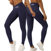Sm2308-1 'S-Xxl Vrouwen Yoga Leggings Naakt Gevoel Strakke Sport Dragen Polyamide Hoge Taille Cross Taille Yoga Panty