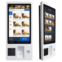 Terminal de Pedidos Autoservicio con Pantalla Táctil para Restaurantes de Comida Rápida, Kiosco de Pedidos Autoservicio de 21.5, 24, 27 y 32 Pulgadas, Terminal de Pago POS sin Efectivo