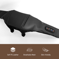Masseur de cou rechargeable avec télécommande, appareil électrique relaxant, masseur de cou avec chaleur, masseur de cou à pétrissage