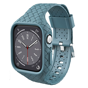 Bracelet de remplacement en silicone tressé pour <span class=keywords><strong>Apple</strong></span> <span class=keywords><strong>Watch</strong></span> Band 38 <span class=keywords><strong>40</strong></span> 41 42 44 45 49 <span class=keywords><strong>Mm</strong></span> Iwatch Ultra Se <span class=keywords><strong>8</strong></span> 7 6 5 - Product Image 4