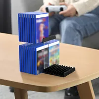 Support mural pour disques de jeu Yoteen pour ps4/ps5/x box/switch, support de rangement pour boîte de jeu CD, support de bureau, support mural