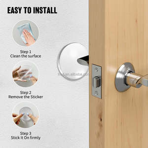 6 pièces <span class=keywords><strong>de</strong></span> protections murales à haute adhérence, transparentes en PU, butées <span class=keywords><strong>de</strong></span> <span class=keywords><strong>porte</strong></span>, protections d'angle amortissantes, tampons <span class=keywords><strong>de</strong></span> poignée <span class=keywords><strong>de</strong></span> <span class=keywords><strong>porte</strong></span> silencieux - Product Image 6