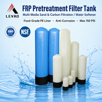 Réservoir de filtration à charbon actif en PRV (fibre de verre) pour le prétraitement de l'eau dans les installations commerciales et industrielles